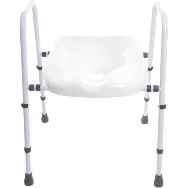 Toilet Safety Frame with Moulded Seat, Mowbray Style