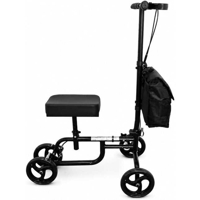Mobility Knee Walker Scooter with Padded Rest & Storage Bag for Broken Leg, Foot, Ankle & Sports Injuries