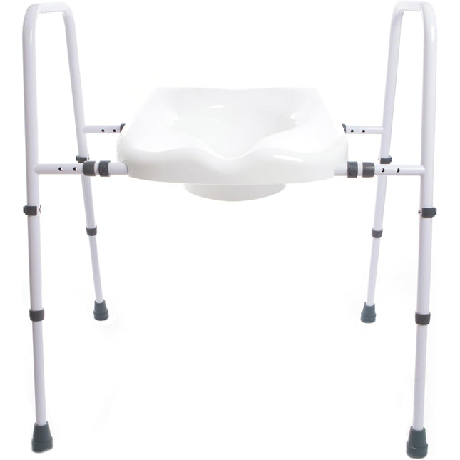 Toilet Safety Frame with Moulded Seat, Mowbray Style