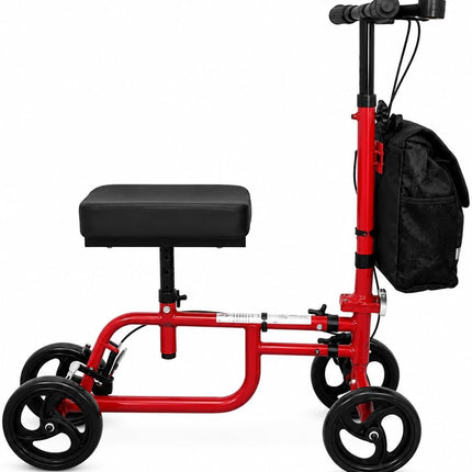 Mobility Knee Walker Scooter with Padded Rest & Storage Bag for Broken Leg, Foot, Ankle & Sports Injuries