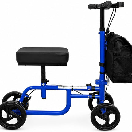 Mobility Knee Walker Scooter with Padded Rest & Storage Bag for Broken Leg, Foot, Ankle & Sports Injuries
