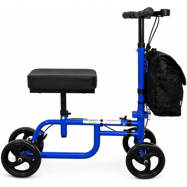 Mobility Knee Walker Scooter with Padded Rest & Storage Bag for Broken Leg, Foot, Ankle & Sports Injuries