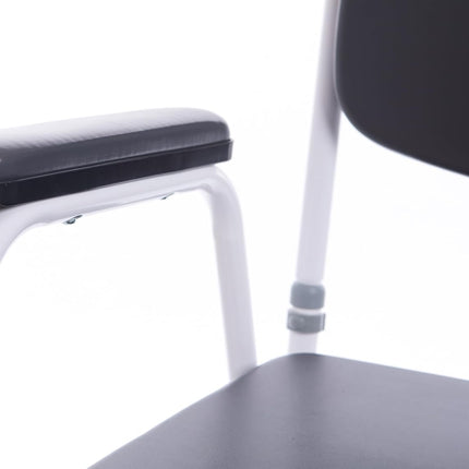 Comfort Commode Chair with Padded Seat, Arms & Backrest