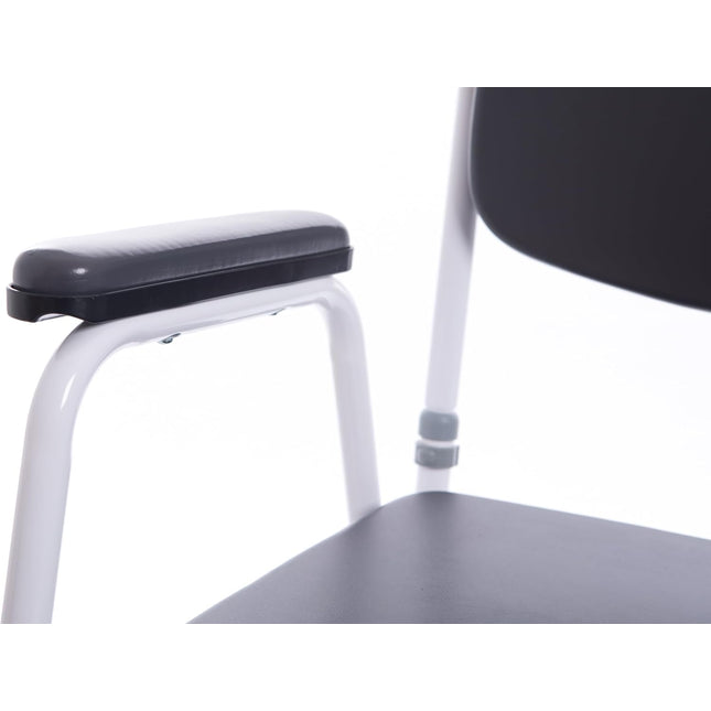 Comfort Commode Chair with Padded Seat, Arms & Backrest