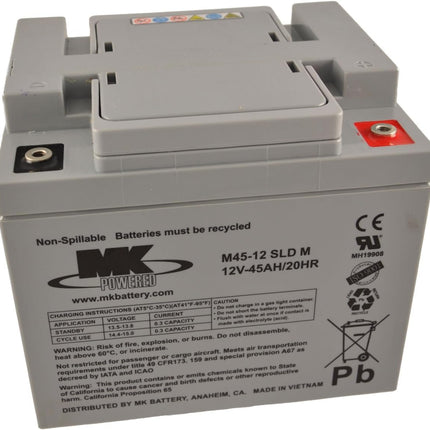 MK M45-12 SLD M 12V 45Ah Mk Sealed Lead Acid Agm Mobility Scooter Battery