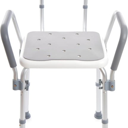 Padded Shower Chair with Height Adjustable Legs