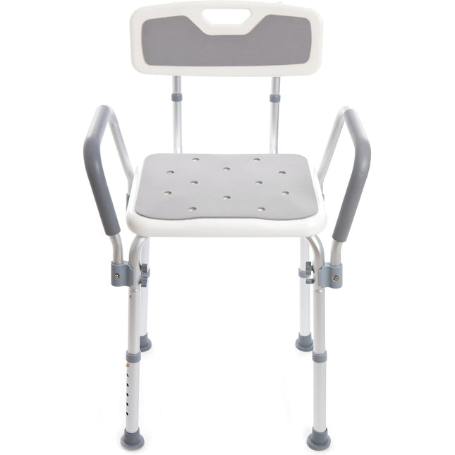 Padded Shower Chair with Height Adjustable Legs
