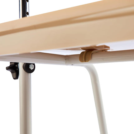 Indoor Mobility Walker with Wheels, Handy Trolley with Built-in Trays and Hand Brakes, Rollator with Trays