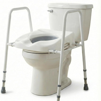 Toilet Safety Frame with Moulded Seat, Mowbray Style