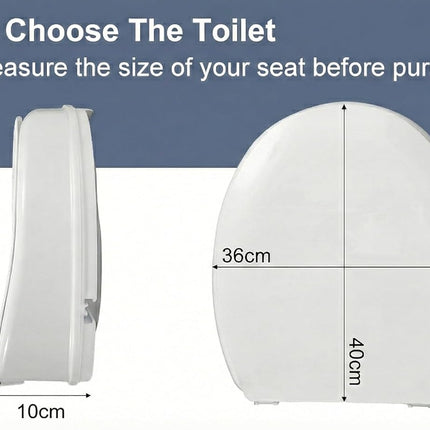 Raised Toilet Seat with Lid - 4" or 6"