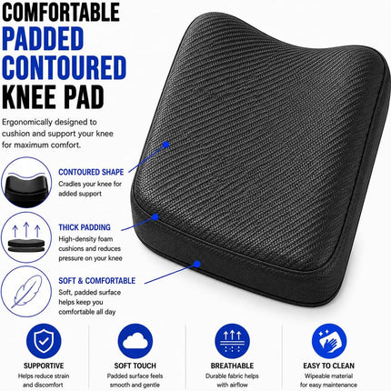 Mobility Knee Walker Scooter with Padded Rest & Storage Bag for Broken Leg, Foot, Ankle & Sports Injuries