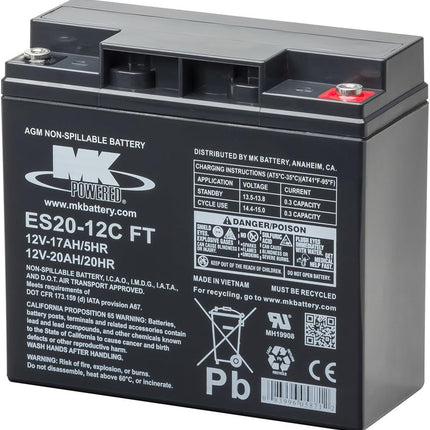 MK Powered ES20-12C FT Battery