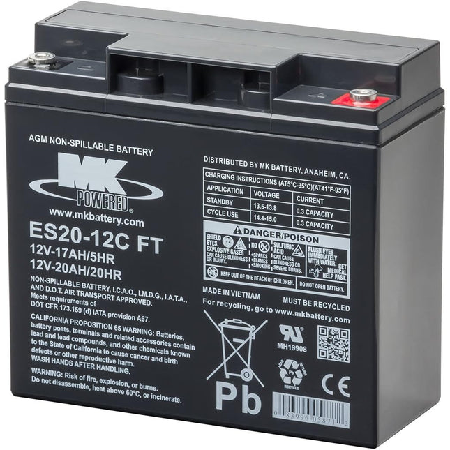 MK Powered ES20-12C FT Battery