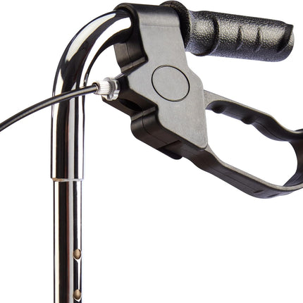 Indoor Mobility Walker with Wheels, Handy Trolley with Built-in Trays and Hand Brakes, Rollator with Trays