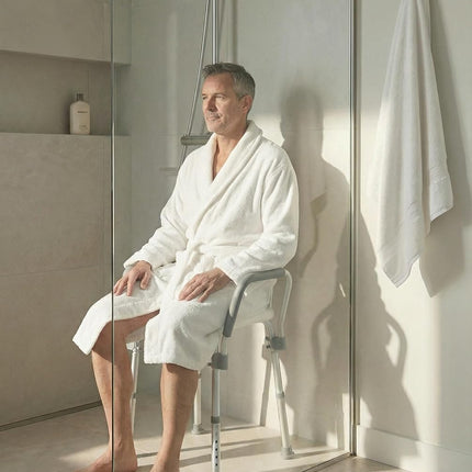 Padded Shower Chair with Height Adjustable Legs