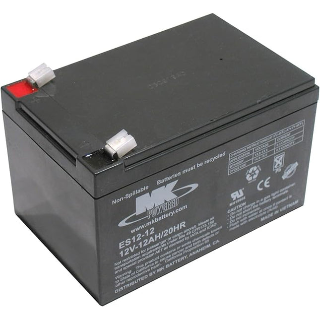 ES12-12 MK Sealed Lead Acid 12V 12Ah (AGM) Mobility Scooter Battery