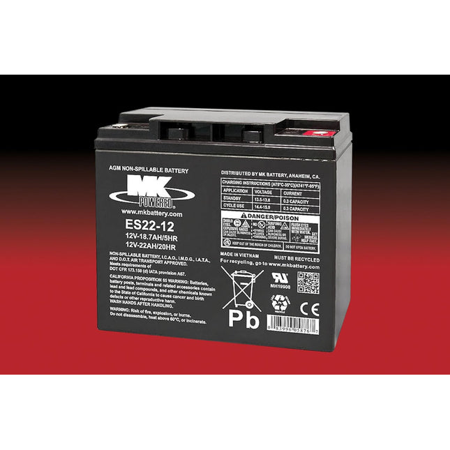 MK Powered Battery ES22-12 12 V 22 AH