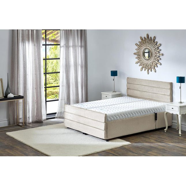 Supreme Adjustable Bed - Windsor Headboard & Footend,  Premium Memory Foam, 25 Year Warranty