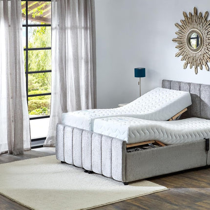 Supreme Adjustable Bed - Oxford Headboard & Footend, Premium Memory Foam, 25 Year Warranty*
