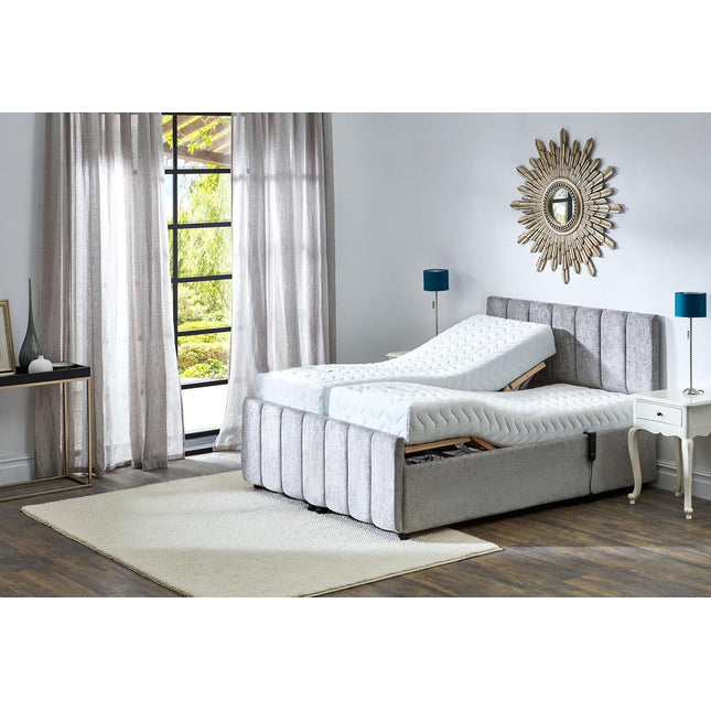 Supreme Adjustable Bed - Oxford Headboard & Footend, Premium Memory Foam, 25 Year Warranty