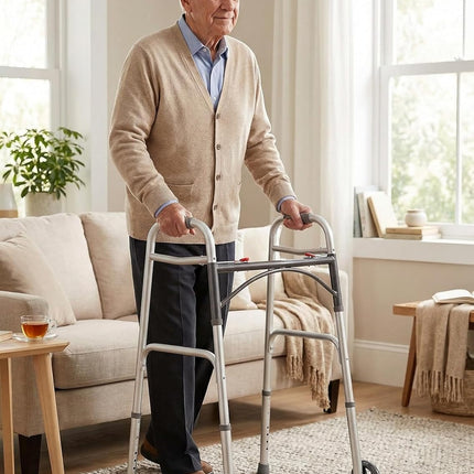 Folding Walking Frame with Wheels