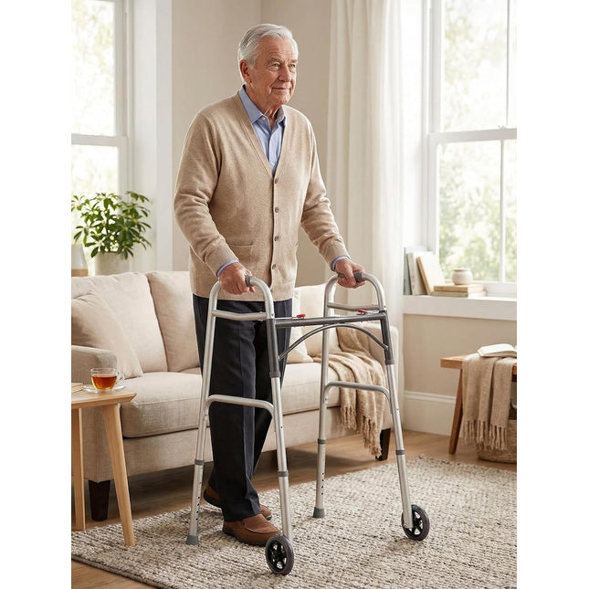 Folding Walking Frame with Wheels