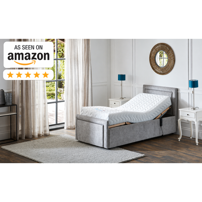 Supreme Electric Adjustable Bed with Headboard & Footend, Premium Memory Foam, 25 Year Warranty