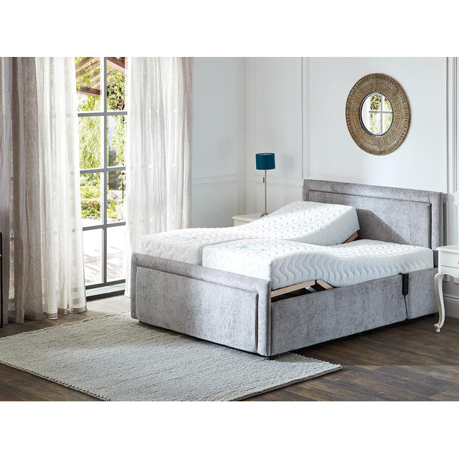 Supreme Electric Adjustable Bed with Headboard & Footend, Premium Memory Foam, 25 Year Warranty