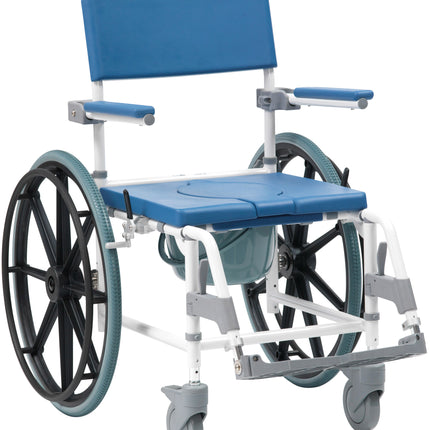 Aston Self Propelled Shower Commode 24" Wheels