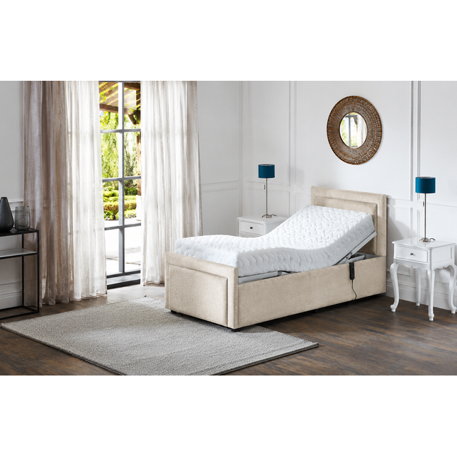 Supreme Electric Adjustable Bed with Headboard & Footend, Premium Memory Foam, 25 Year Warranty