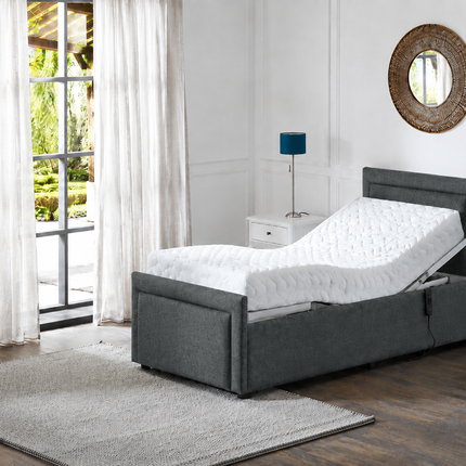 Supreme Electric Adjustable Bed with Headboard & Footend, Premium Memory Foam, 25 Year Warranty
