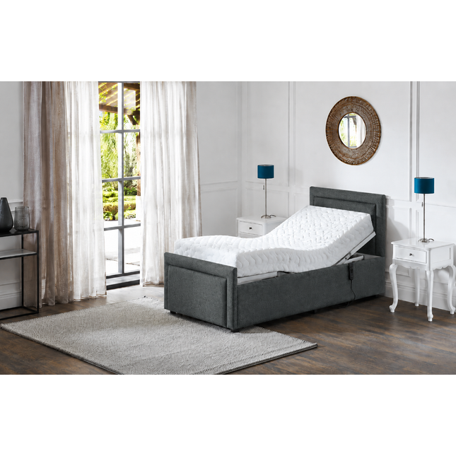 Supreme Electric Adjustable Bed with Headboard & Footend, Premium Memory Foam, 25 Year Warranty