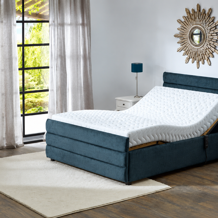 Supreme Adjustable Bed - Windsor Headboard & Footend,  Premium Memory Foam, 25 Year Warranty*