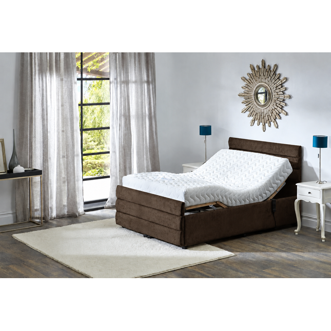 Supreme Adjustable Bed - Windsor Headboard & Footend,  Premium Memory Foam, 25 Year Warranty