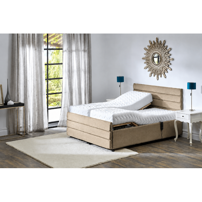 Supreme Adjustable Bed - Windsor Headboard & Footend,  Premium Memory Foam, 25 Year Warranty