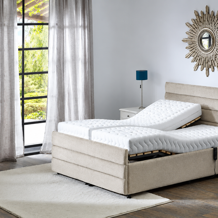 Supreme Adjustable Bed - Windsor Headboard & Footend,  Premium Memory Foam, 25 Year Warranty*