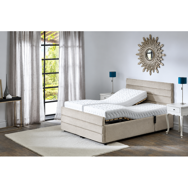 Supreme Adjustable Bed - Windsor Headboard & Footend,  Premium Memory Foam, 25 Year Warranty