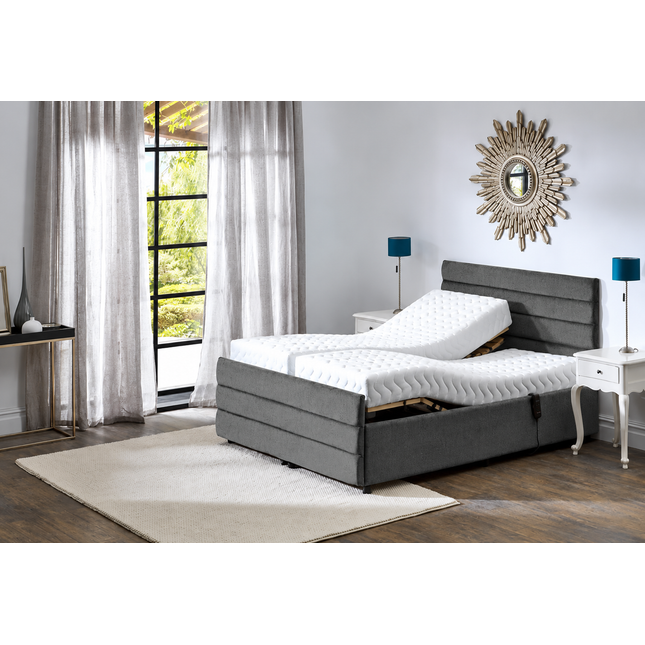 Supreme Adjustable Bed - Windsor Headboard & Footend,  Premium Memory Foam, 25 Year Warranty
