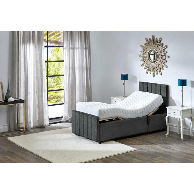 Supreme Adjustable Bed - Oxford Headboard & Footend, Premium Memory Foam, 25 Year Warranty