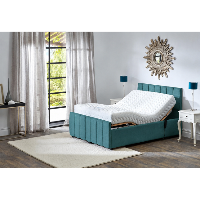 Supreme Adjustable Bed - Oxford Headboard & Footend, Premium Memory Foam, 25 Year Warranty