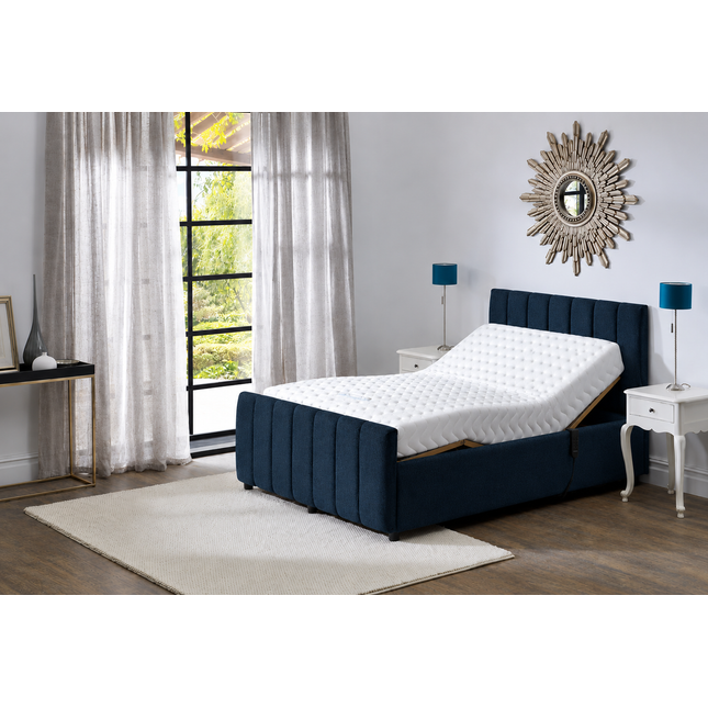 Supreme Adjustable Bed - Oxford Headboard & Footend, Premium Memory Foam, 25 Year Warranty