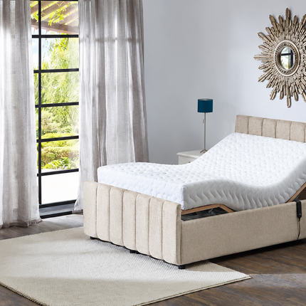 Supreme Adjustable Bed - Oxford Headboard & Footend, Premium Memory Foam, 25 Year Warranty*