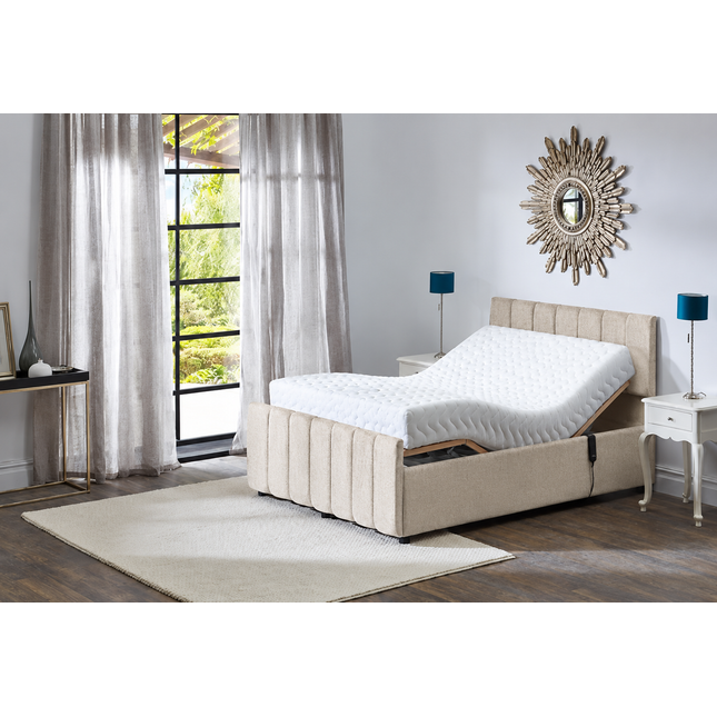 Supreme Adjustable Bed - Oxford Headboard & Footend, Premium Memory Foam, 25 Year Warranty