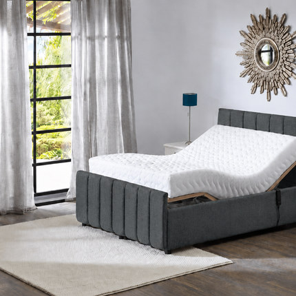 Supreme Adjustable Bed - Oxford Headboard & Footend, Premium Memory Foam, 25 Year Warranty*