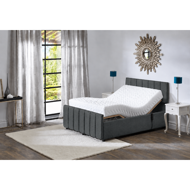 Supreme Adjustable Bed - Oxford Headboard & Footend, Premium Memory Foam, 25 Year Warranty