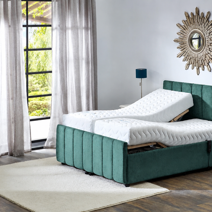 Supreme Adjustable Bed - Oxford Headboard & Footend, Premium Memory Foam, 25 Year Warranty*