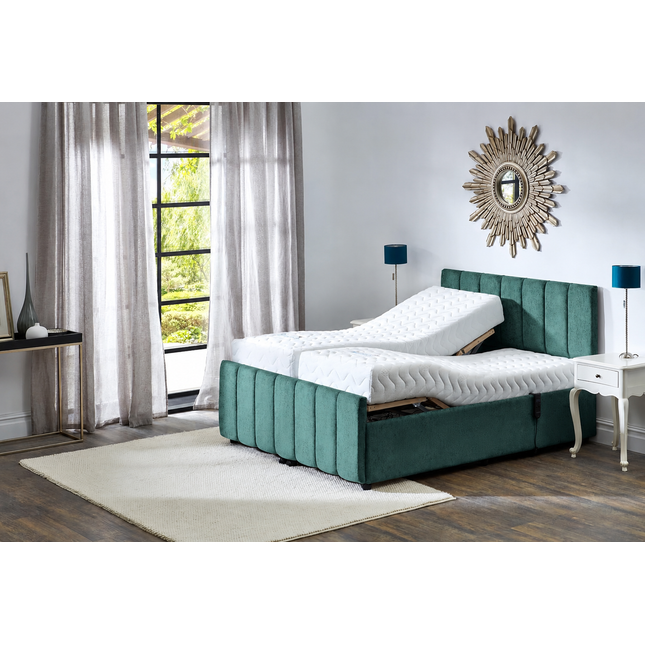 Supreme Adjustable Bed - Oxford Headboard & Footend, Premium Memory Foam, 25 Year Warranty