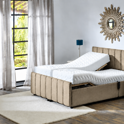 Supreme Adjustable Bed - Oxford Headboard & Footend, Premium Memory Foam, 25 Year Warranty*
