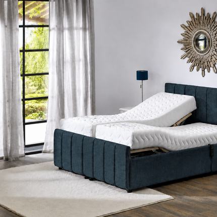 Supreme Adjustable Bed - Oxford Headboard & Footend, Premium Memory Foam, 25 Year Warranty*