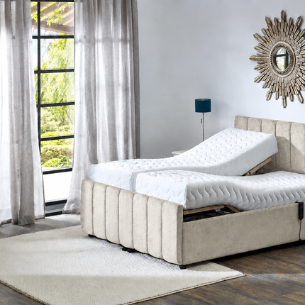 Supreme Adjustable Bed - Oxford Headboard & Footend, Premium Memory Foam, 25 Year Warranty*